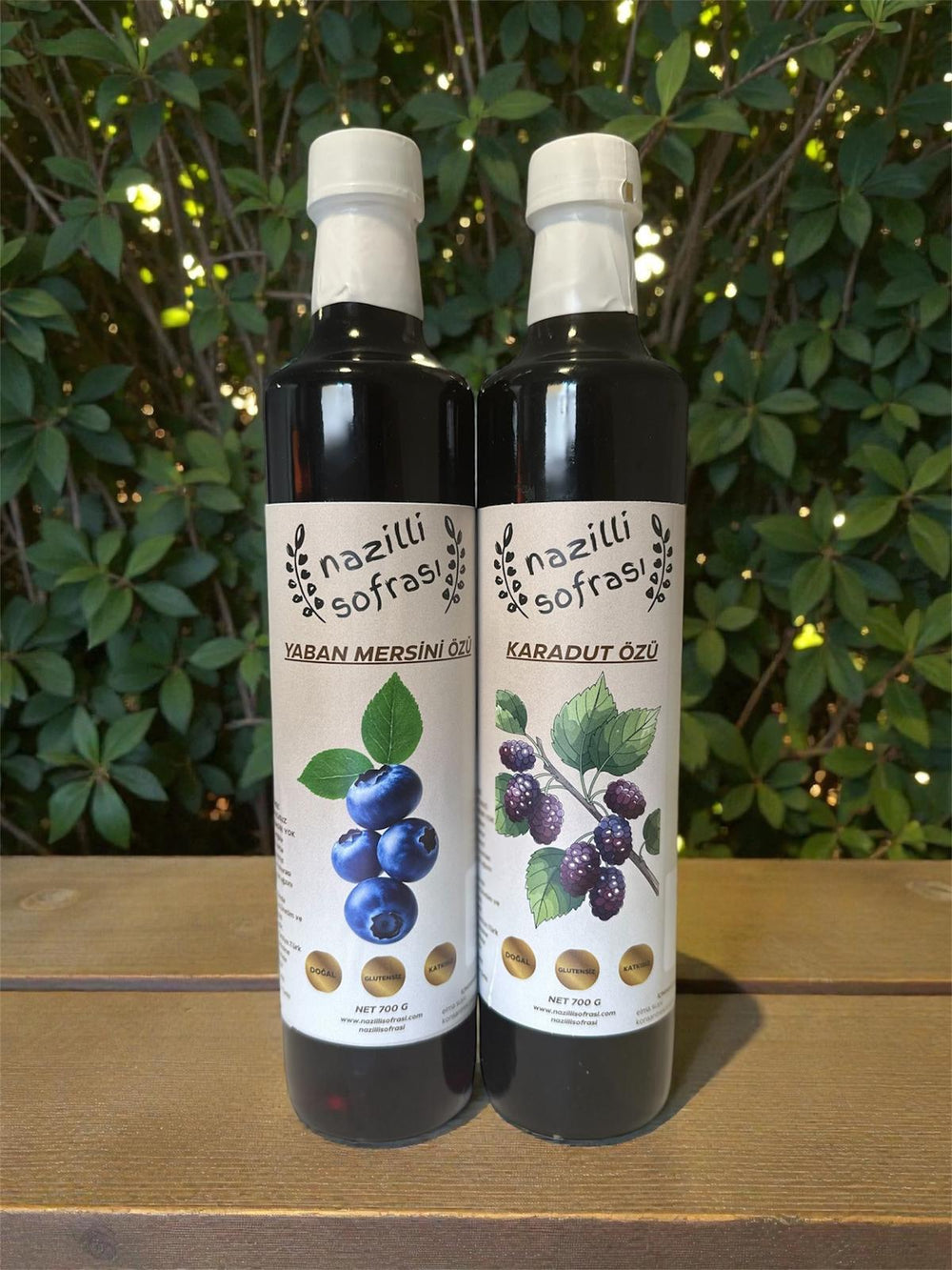 Nazilli Sofrası Karadut ve Yaban Mersini Özü İkili Paket