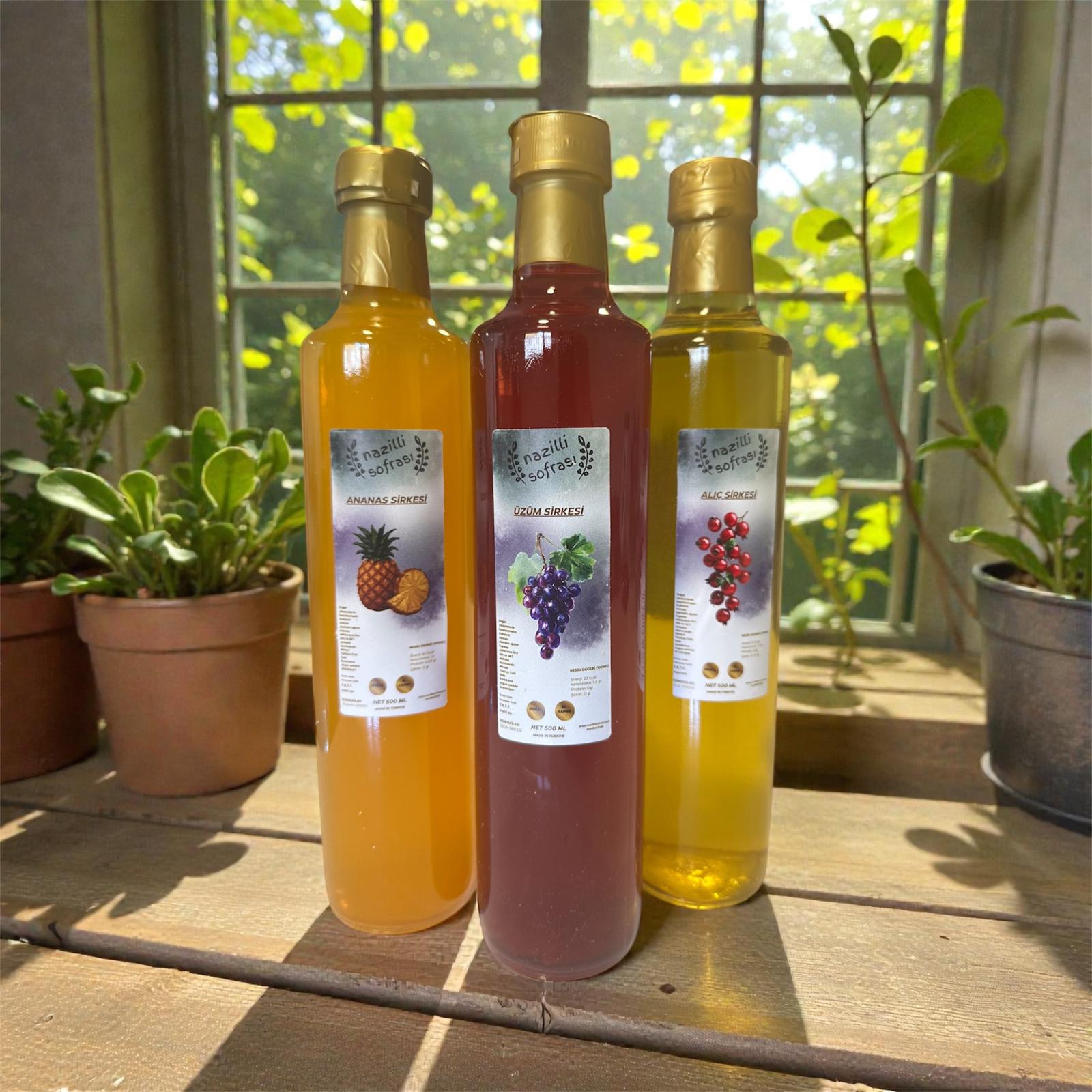 Gurme Sirke Seti – 4’lü Karışık Paket (500 ml x 4)