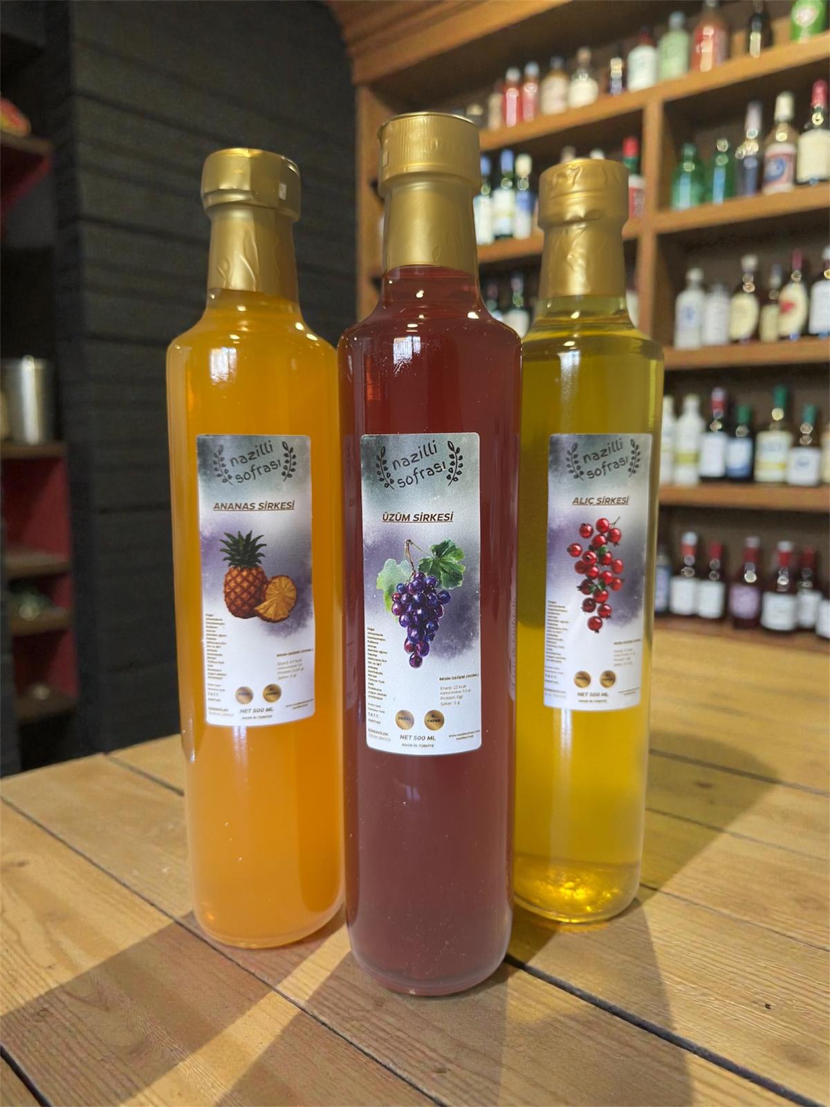 Gurme Sirke Seti – 4’lü Karışık Paket (500 ml x 4)