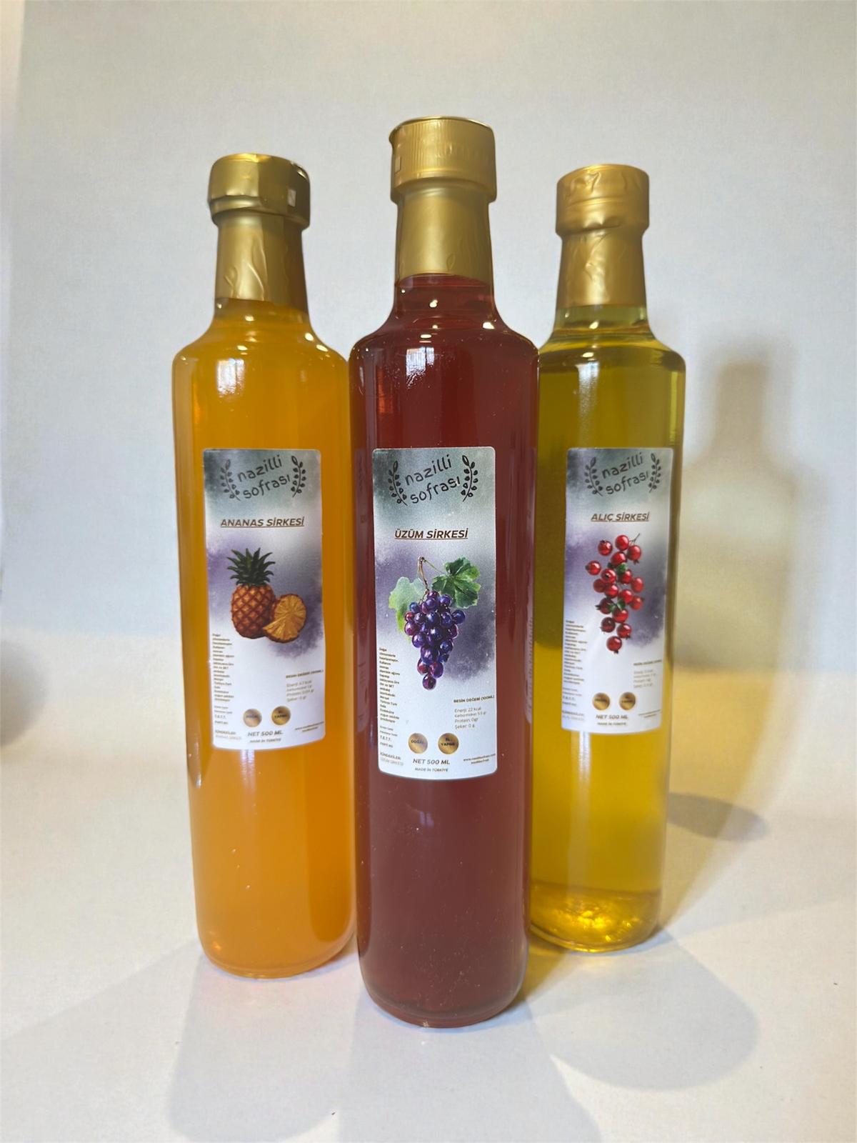 Gurme Sirke Seti – 4’lü Karışık Paket (500 ml x 4)