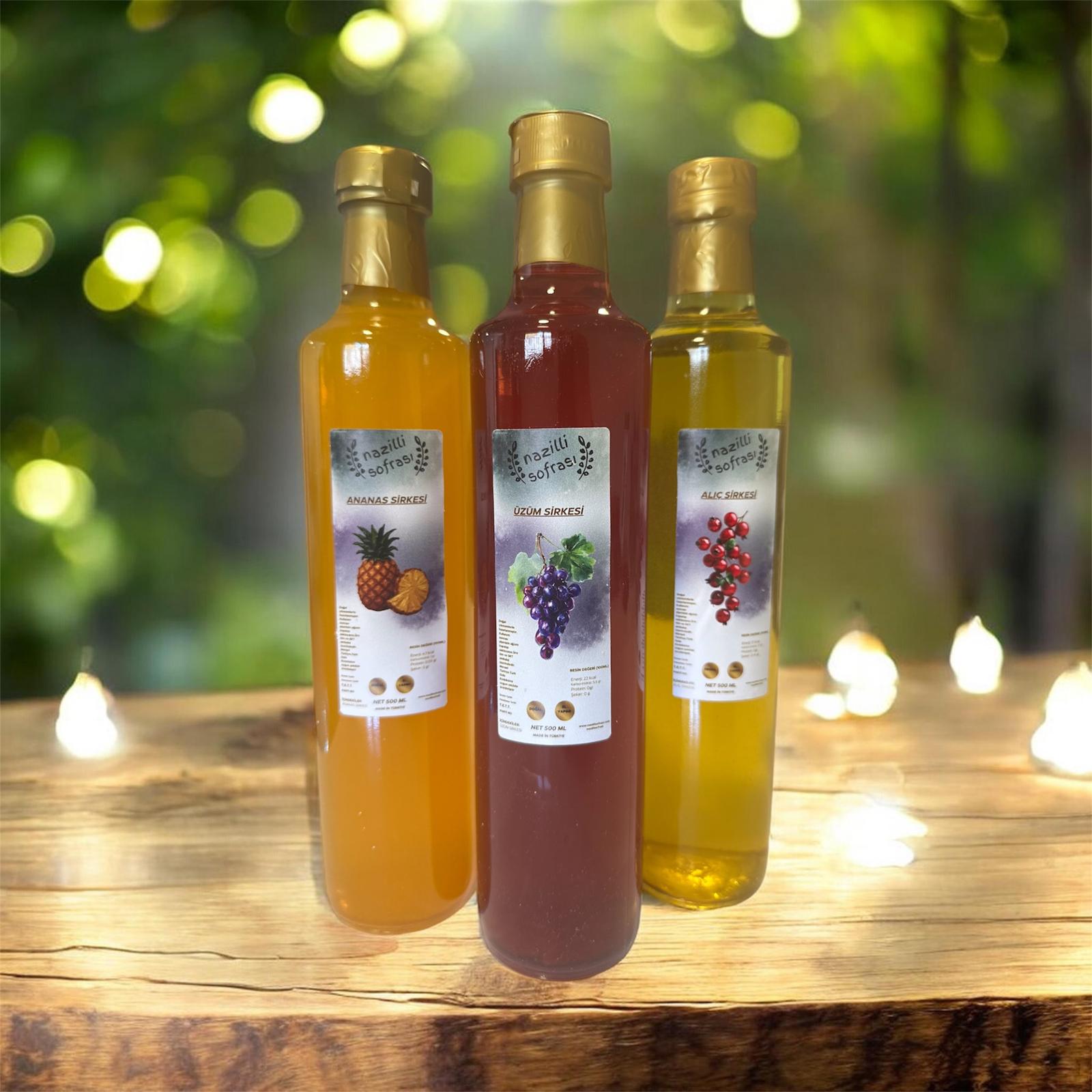 Gurme Sirke Seti – 4’lü Karışık Paket (500 ml x 4)