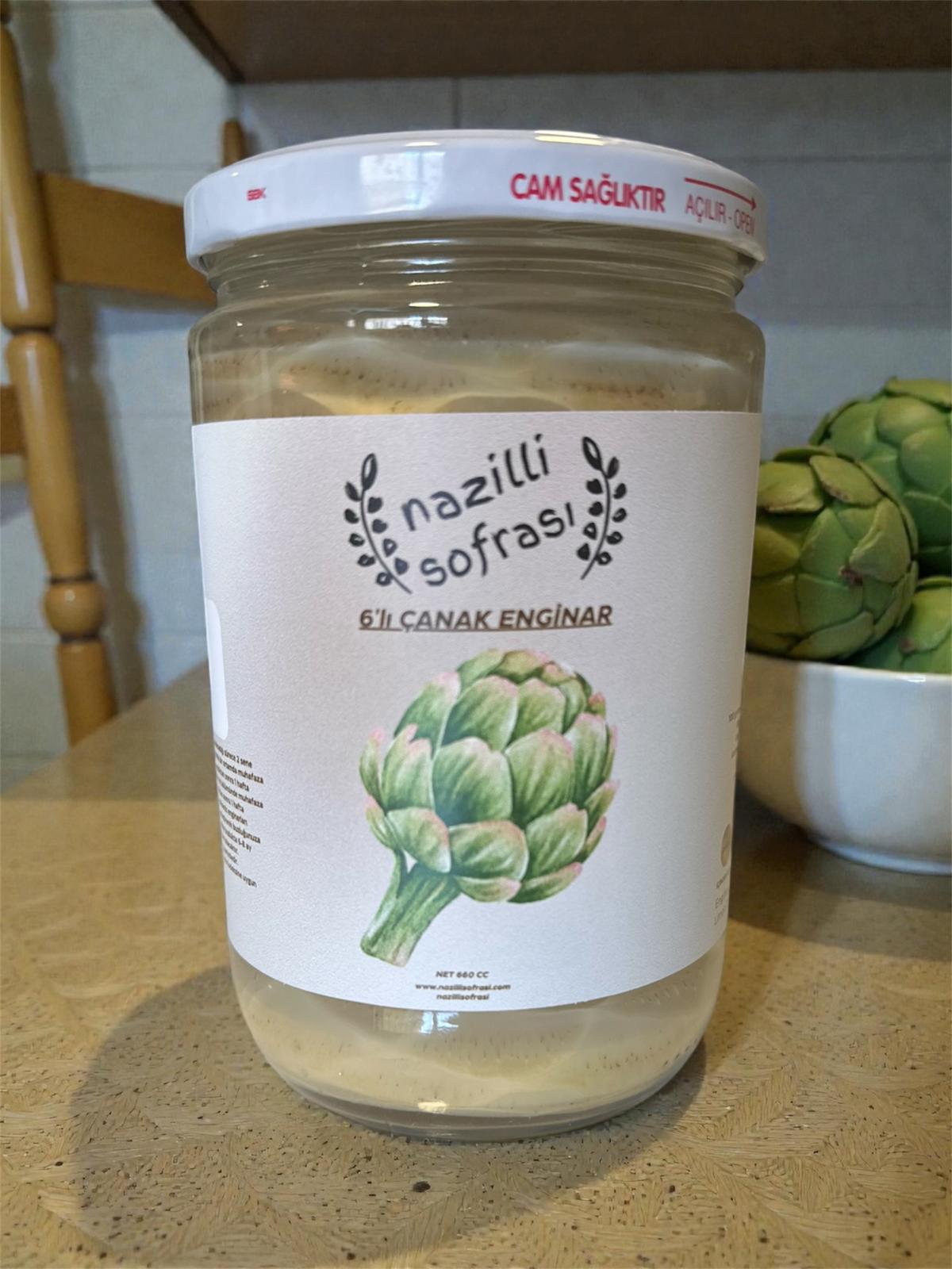 Nazilli Sofrası 6'lı Konserve Çanak Enginar